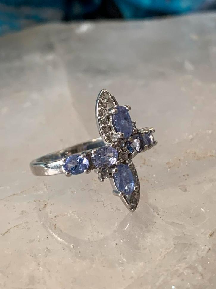 Tanzaniet beschermt intuïtie aura magie eigenwaarde uniek, Sieraden, Tassen en Uiterlijk, Ringen, Nieuw, Dame of Heer, 17 tot 18