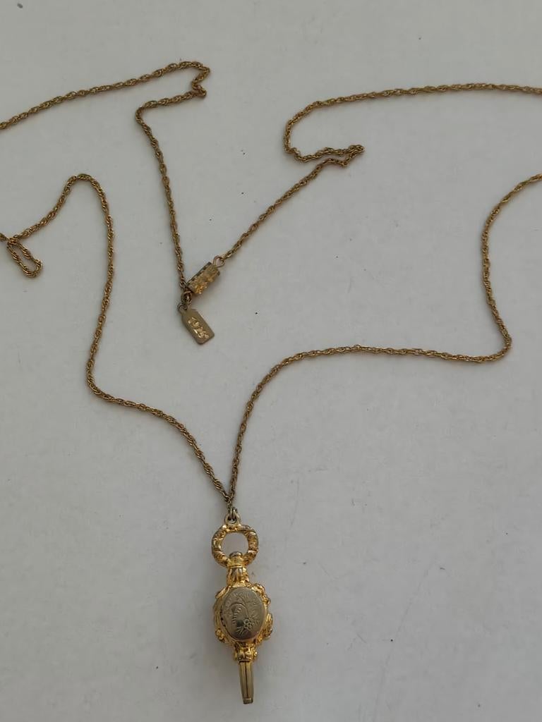 1361 antieke victoriaanse zakhorloge opwindsleutel uit 1928, Sieraden, Tassen en Uiterlijk, Antieke sieraden, Verzenden, Overige materialen