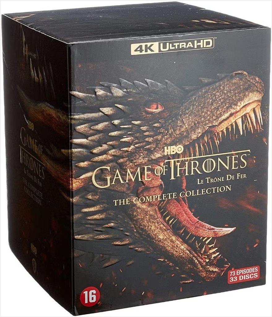 Game of Thrones – De Complete Serie (4K Ultra HD Blu-ray), Cd's en Dvd's, Blu-ray, Zo goed als nieuw, Tv en Series, Boxset, Verzenden
