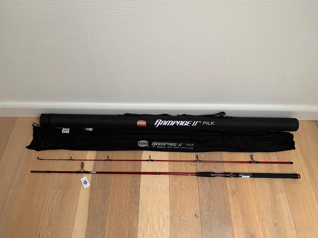 Nieuwe Penn Rampage II Pilk zeehengel, 2.70m & 100-160 gr, Werphengel, Nieuw, Ophalen of Verzenden, Penn