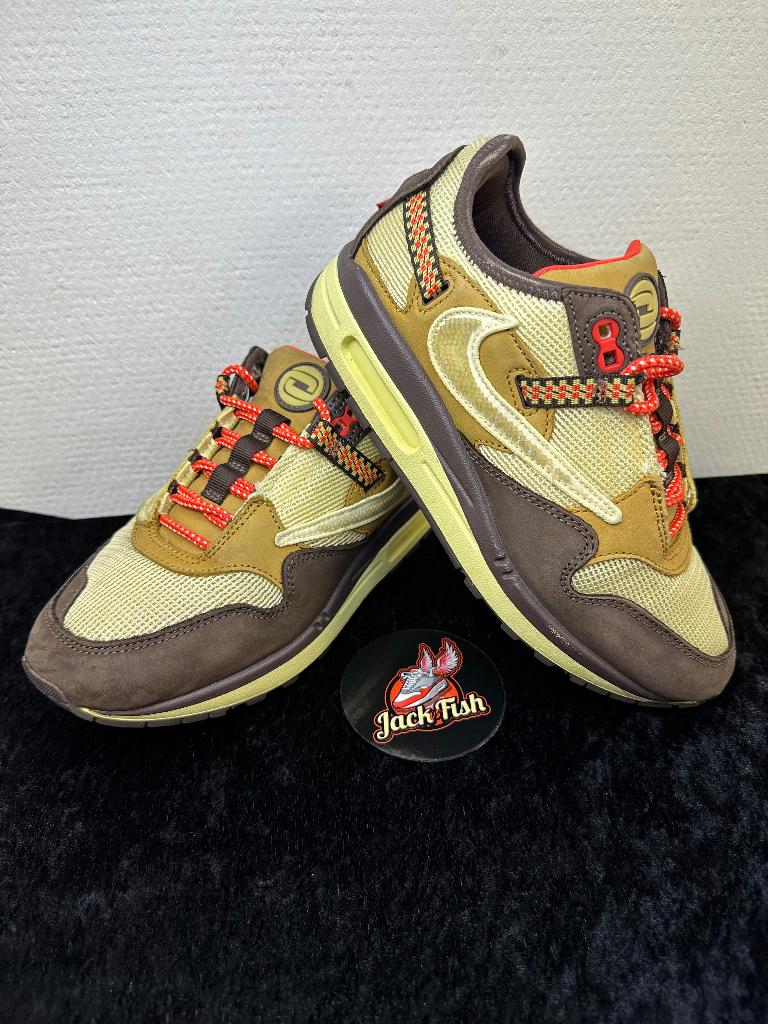 Nike air Max 1 Travis Scott Baroque brown - size 38,5, Nike air max, Overige kleuren, Ophalen of Verzenden, Sneakers of Gympen