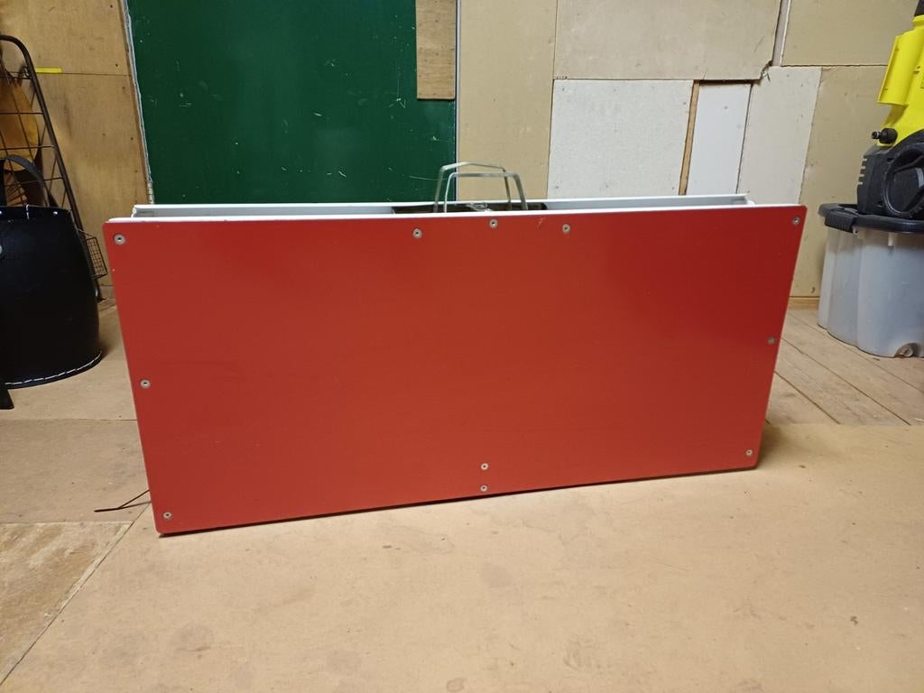 Vesar 2000 vintage rode opvouwbare camping picknicktafel, Ophalen, Minder dan 50 cm, Minder dan 50 cm