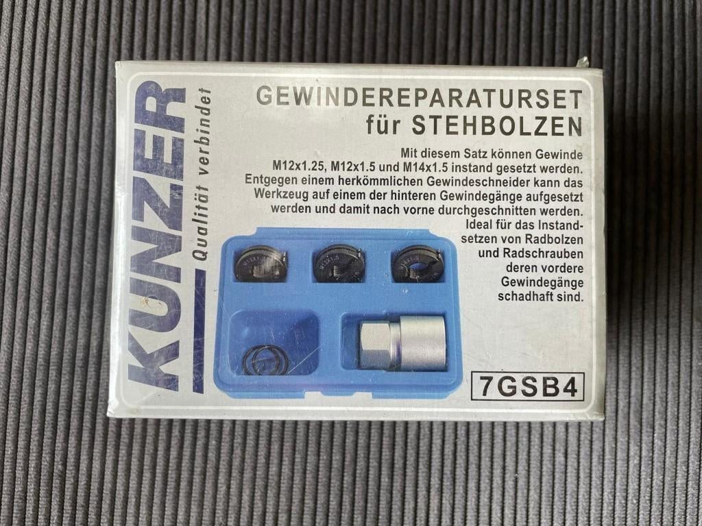 Kunzer 7GSB4, schroefdraad reparatie set, Auto diversen, Autogereedschap, Kunzer, Nieuw, Ophalen of Verzenden, /