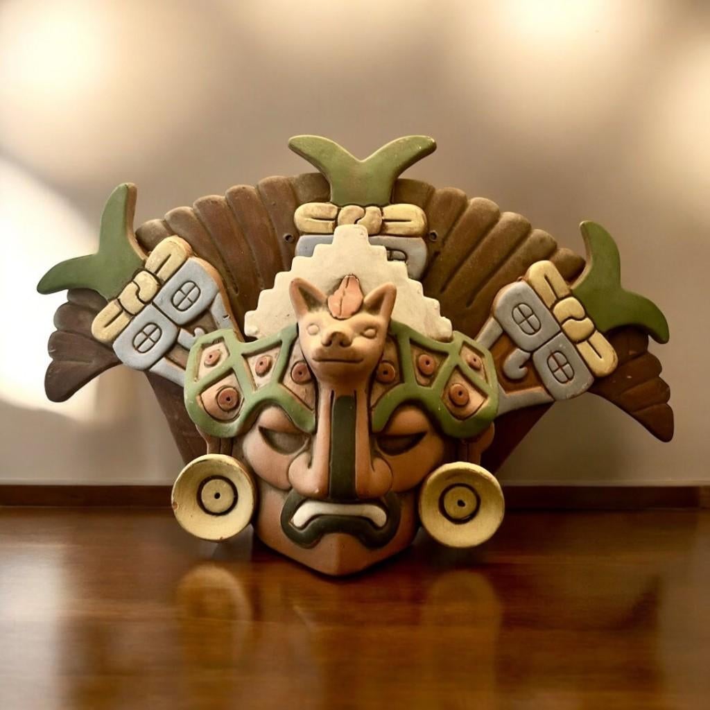 Beeld  van terracotta uit Mexico., Ophalen of Verzenden