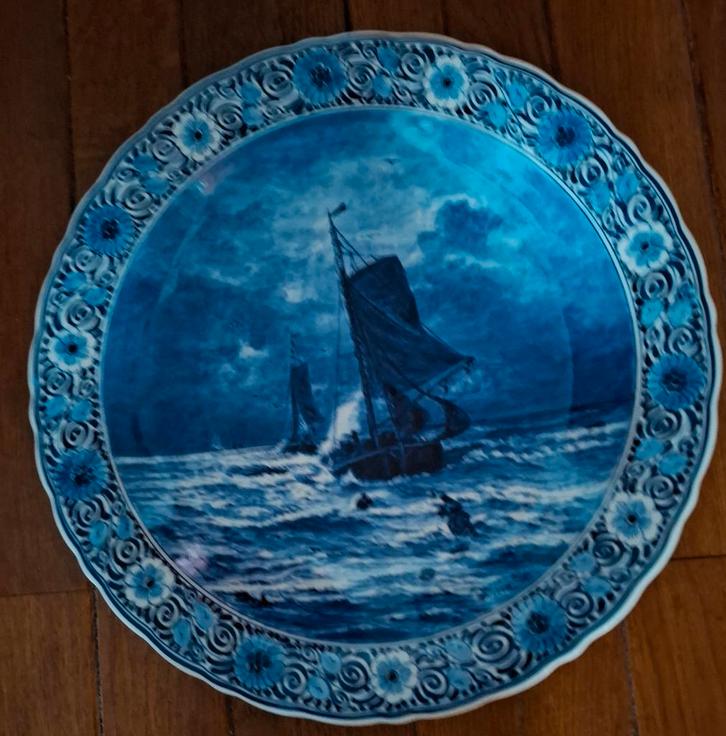 Groot wandbord, Porceleyne fles Delft, Antiek en Kunst, Antiek | Wandborden en Tegels, Ophalen of Verzenden