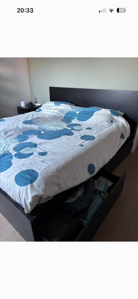 Hemnes bed, Ophalen, Gebruikt, Tweepersoons, 180 cm