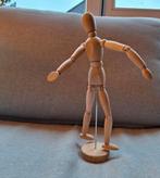 Houten ledenpop tekenmodel figuur 34 cm., Ophalen of Verzenden, Zo goed als nieuw, Overige typen