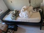 1 persoons bed zwart, Ophalen of Verzenden, Eenpersoons, Zwart, Hout
