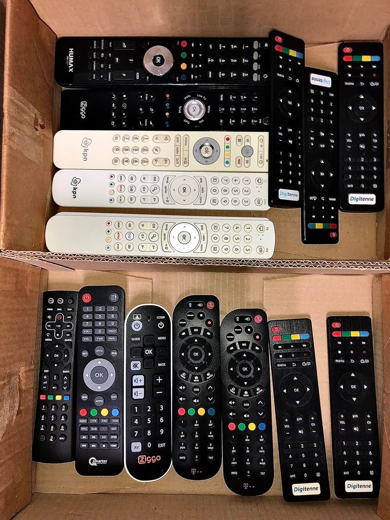 Humax, Ziggo, T-mobile, Digitenne en KPN afstandsbedieningen, Ophalen of Verzenden, Zo goed als nieuw, Origineel, Tv