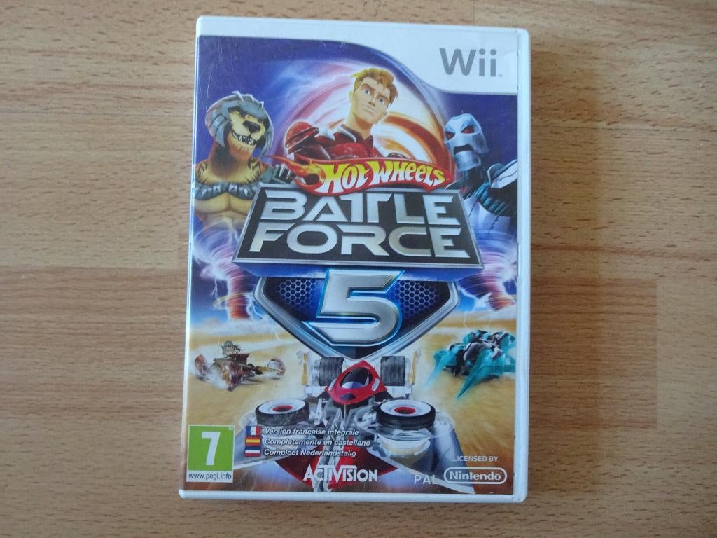 Wii Battle Force 5 Hot Wheels , Nintendo Game, Gebruikt, Racen en Vliegen, 2 spelers, Ophalen of Verzenden