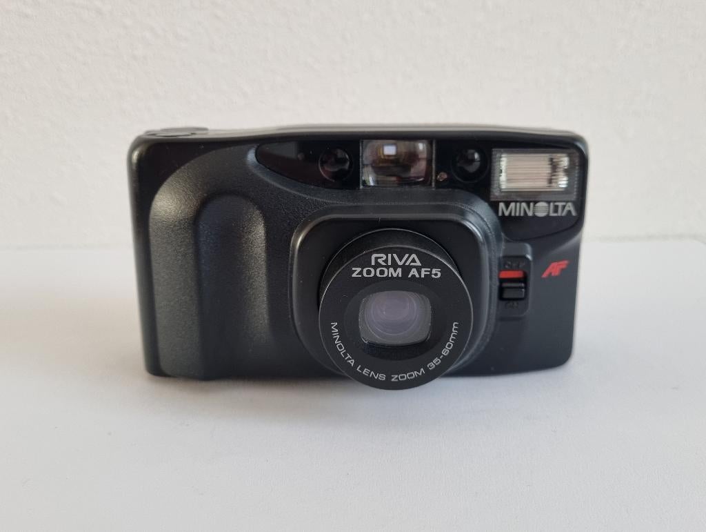 Minolta Riva Zoom AF5 35mm Point And Shoot Film Camera, Ophalen of Verzenden, Gebruikt, Compact, Minolta