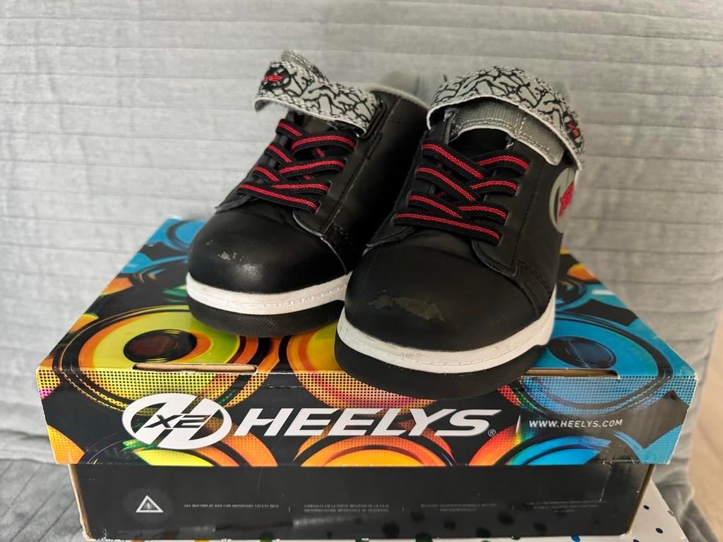 Heelys Dual Up X2 - Maat 33 - Zwart/Grijs, Kinderen en Baby's, Speelgoed | Buiten | Rolschaatsen, Ophalen of Verzenden, Gebruikt