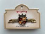 Efteling pin 25 jaar Kleyne Klaroen op kaartje EPP 489, Verzamelen, Efteling, Ophalen of Verzenden, Nieuw, Button of Speldje