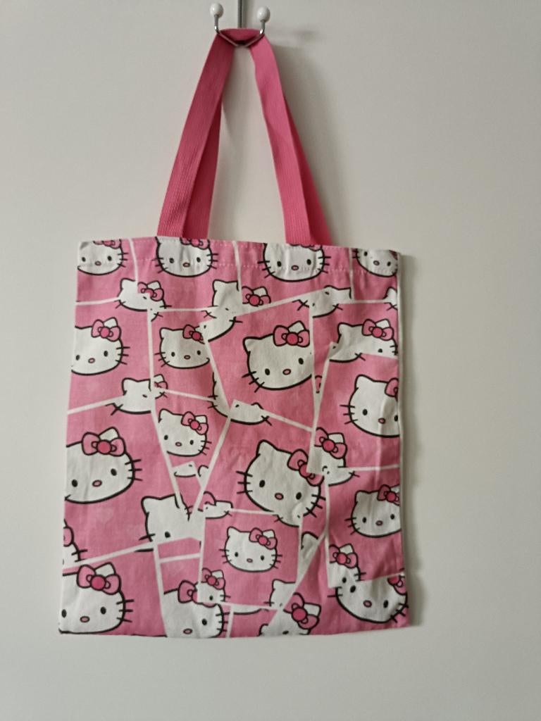 Hello Kitty linnen tas, Ophalen of Verzenden, Zo goed als nieuw, Roze, Shopper