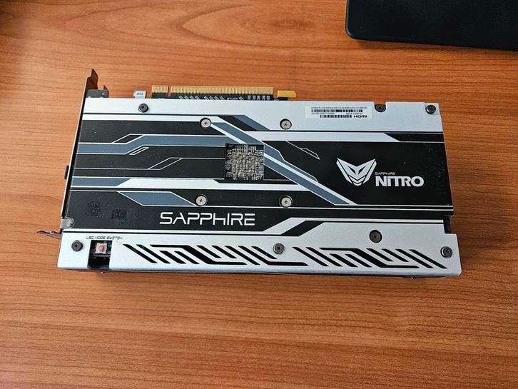 SAPPHIRE NITRO RX480 8GB Grafische Kaart, Computers en Software, Videokaarten, Gebruikt, AMD, PCI-Express 3.0, GDDR5, HDMI, DisplayPort