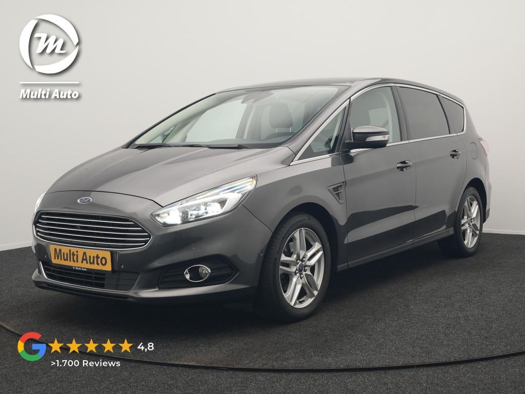 Ford S-Max 2.0 Titanium 7 Persoons 241pk Dealer O.H. | 360 C, Stof, Zwart, 7 stoelen, Bedrijf