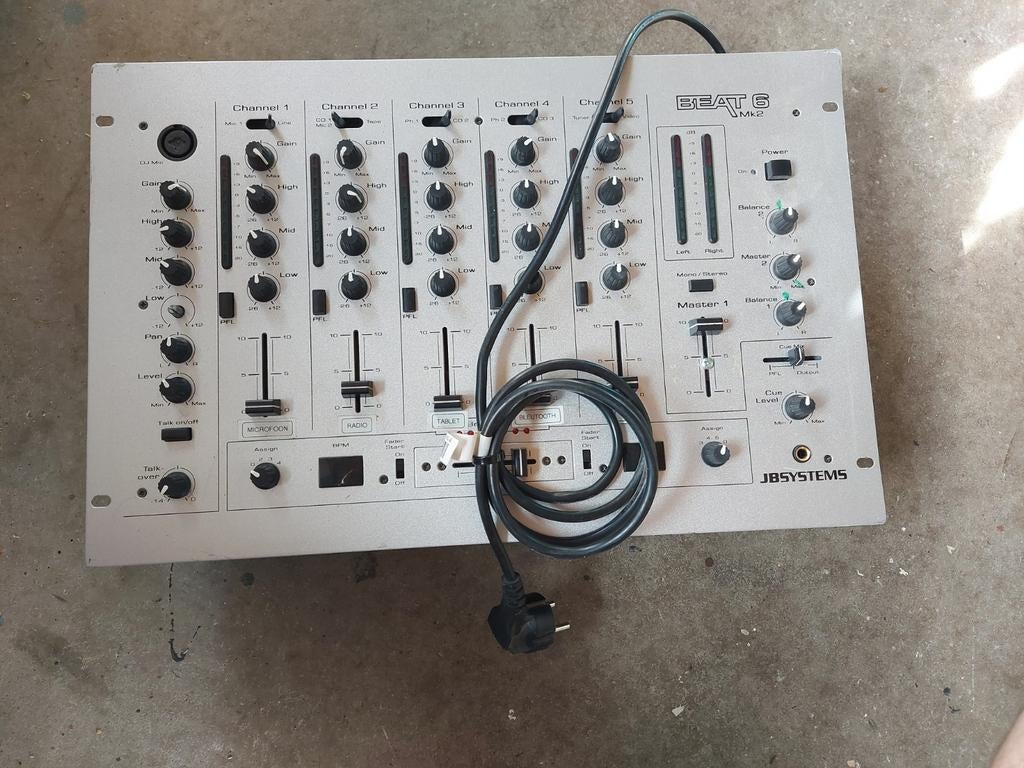 JB Systems Beat 6 mengpaneel, Ophalen, Gebruikt, 5 tot 10 kanalen