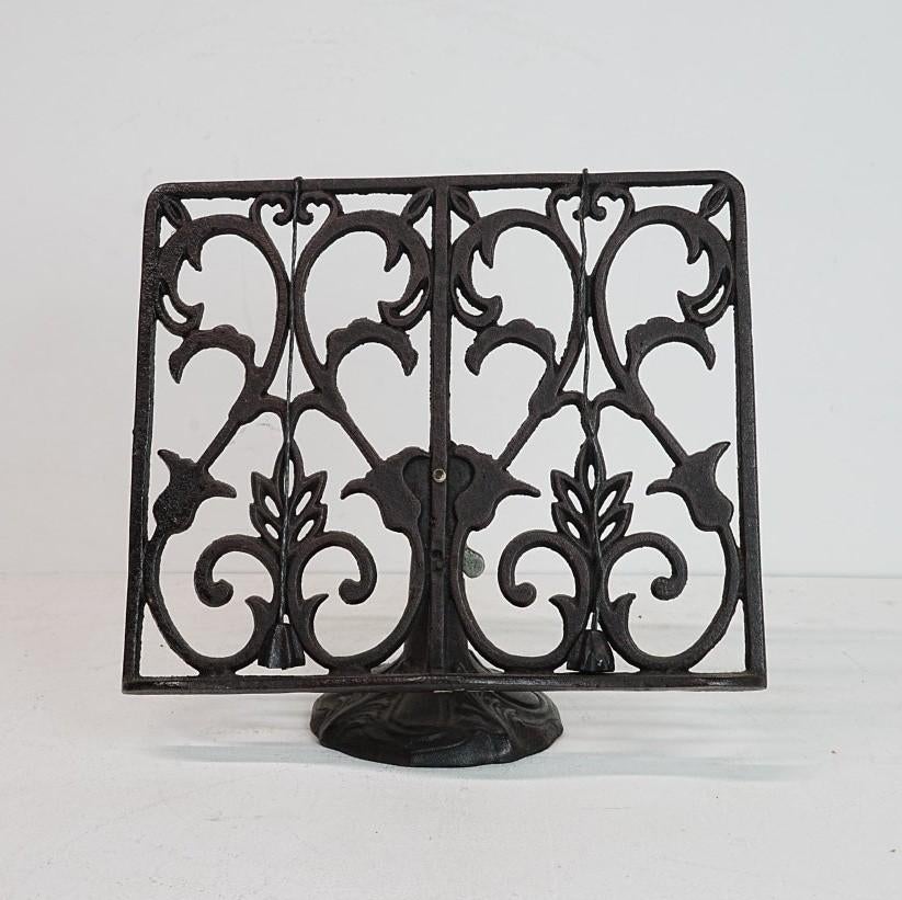 Gietijzeren boekenstandaard - Vintage stijl, Antiek en Kunst, Ophalen of Verzenden