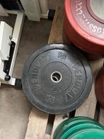 Pendplay bumperplates zwart 20kg, Ophalen, Halterschijven, Benen, Gebruikt