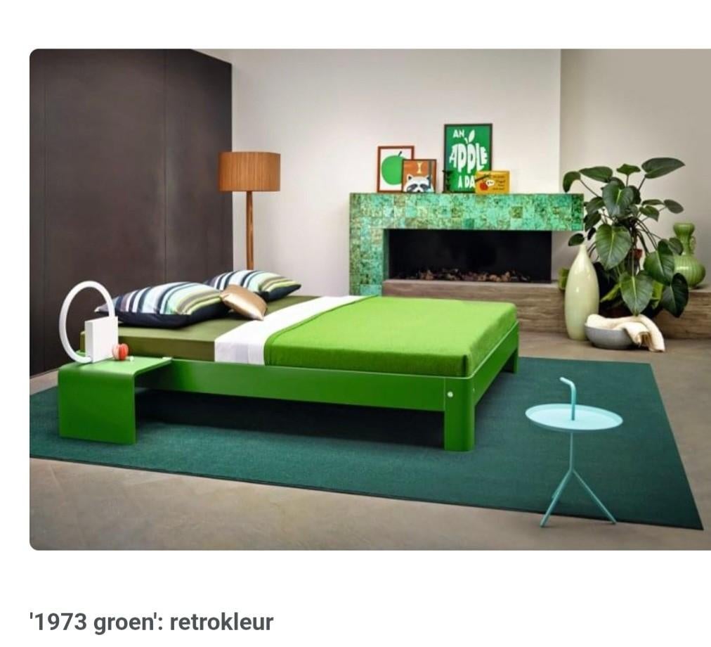 GEZOCHT: Auping hoofdbord voor Auronde retro groen, Huis en Inrichting, Slaapkamer | Bedden, Tweepersoons, Ophalen of Verzenden