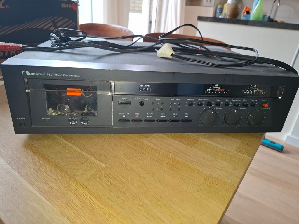 Nakamichi 580 2 Head Cassette Deck, Audio, Tv en Foto, Cassettedecks, Ophalen, Overige merken