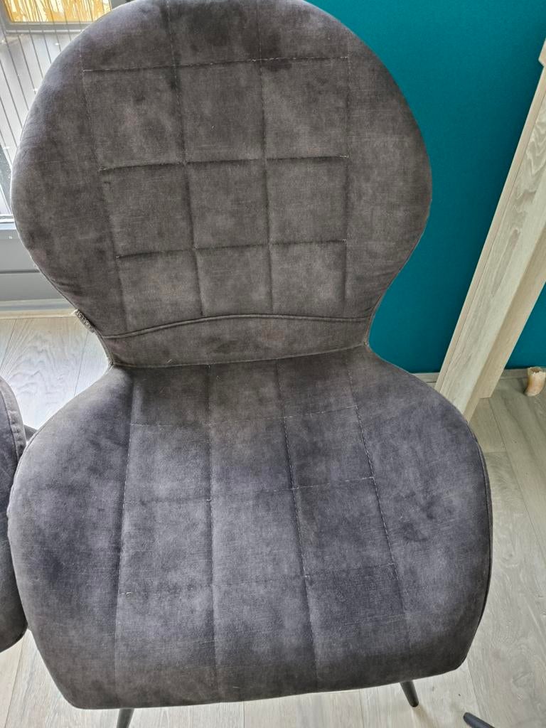 Eetkamerstoel, Huis en Inrichting, Stoelen, Ophalen, Twee, Zo goed als nieuw, Metaal