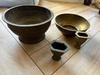 Oosterse messing. Schalen set, Antiek en Kunst, Ophalen of Verzenden, Brons