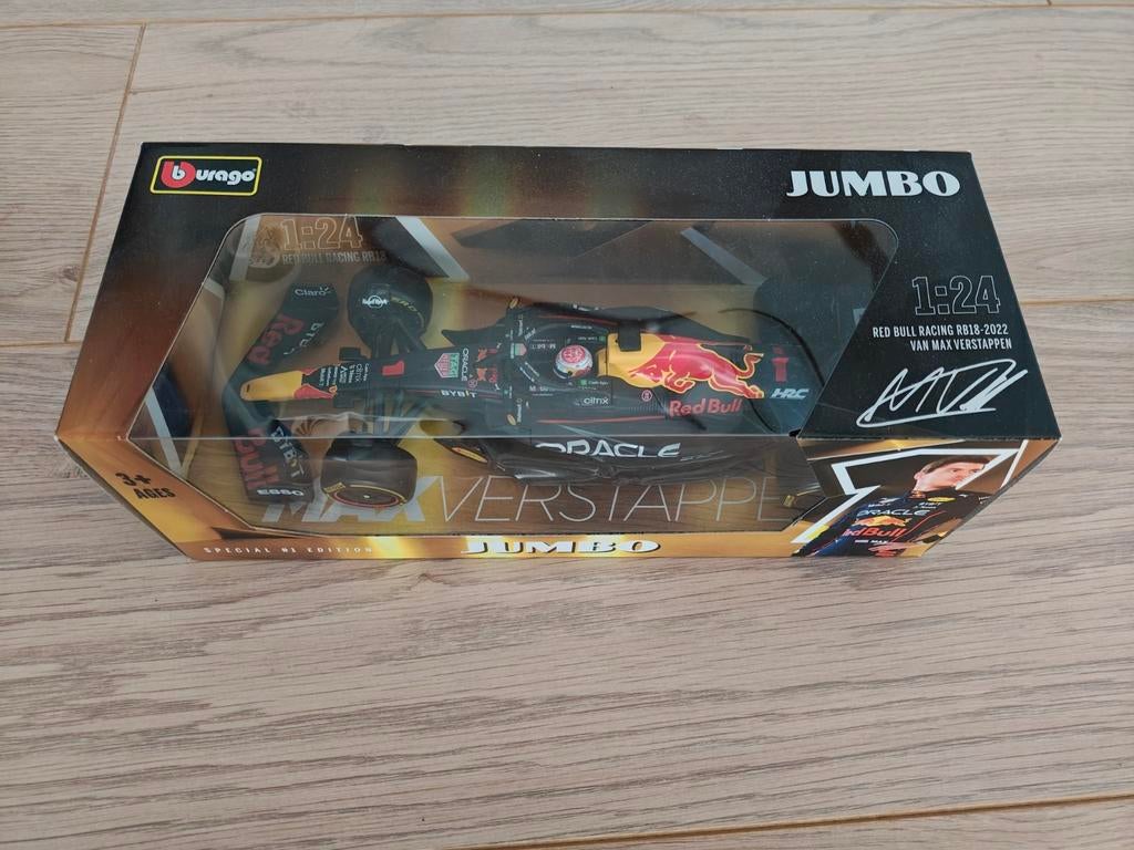 Max Verstappen auto Jumbo - nieuw in doos, Ophalen, Nieuw, Auto, Bburago