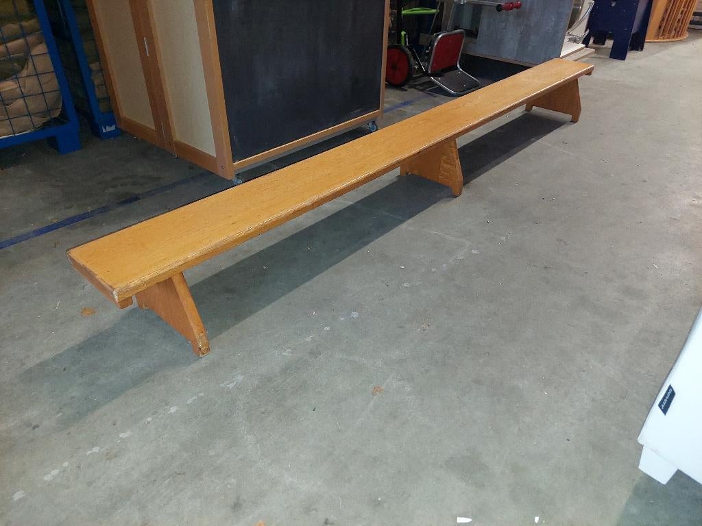 Heutink essenhouten gymbank 3 meter lengte!, Bruin, Materiaal, Maat 36 t/m 42, Ophalen of Verzenden