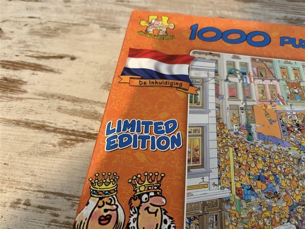 Jan van haasteren - de inhuldiging - 1000 stuks - s2116, Ophalen of Verzenden, 500 t/m 1500 stukjes, Zo goed als nieuw