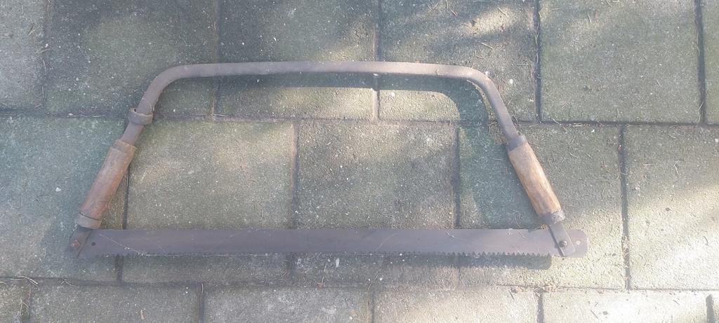 Oude antieke handzaag boomzaag, Ophalen of Verzenden, Gebruikt