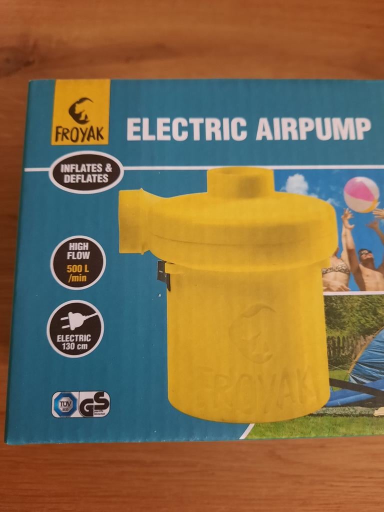 Elektrische luchtpomp
Incl. 3 ventiel adapters
NIEUW, Ophalen of Verzenden, Nieuw