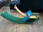 Wobbel Stokke Hobbelpaard - Groen, Geel, Blauw, Ophalen, Gebruikt