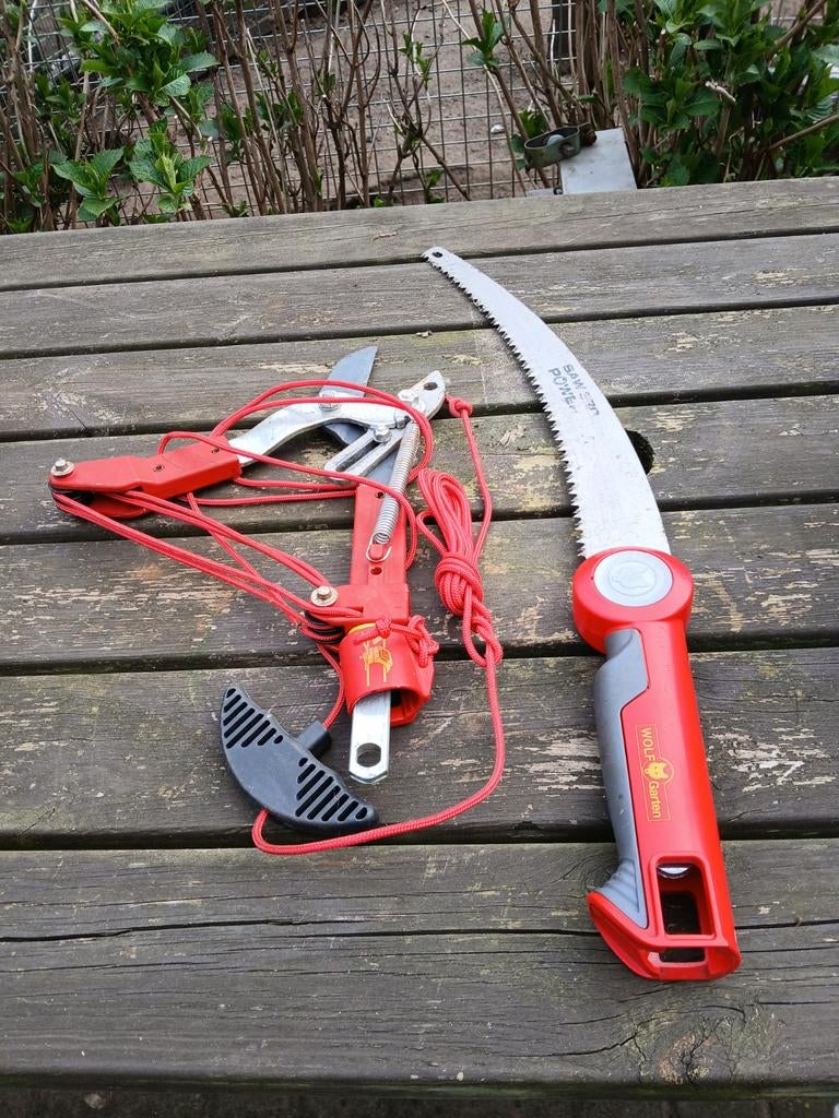 WOLF-Garten takkenschaar en zaag met telescoopsteel, Ophalen, Gebruikt, 30 t/m 39 mm, WOLF-Garten