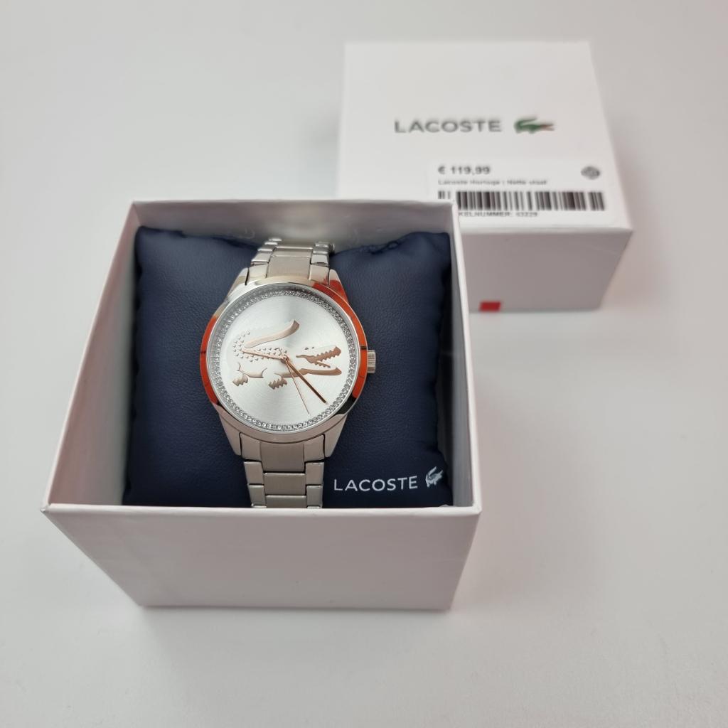 Lacoste Ladycroc Ladies Horloge, Lacoste, Gebruikt, Support@lacoste.com, 37-39 Avenue de la Grande Armée
75017 Paris
France