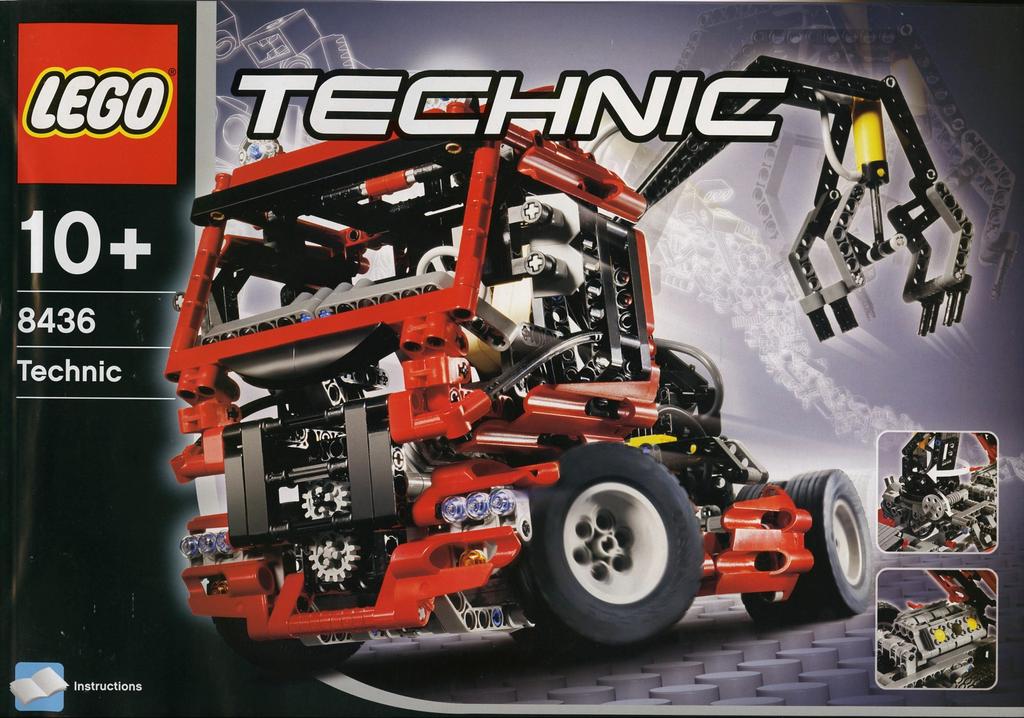LEGO Technic 8436 Truck met pneumatic, Ophalen of Verzenden, Zo goed als nieuw, Complete set, Lego