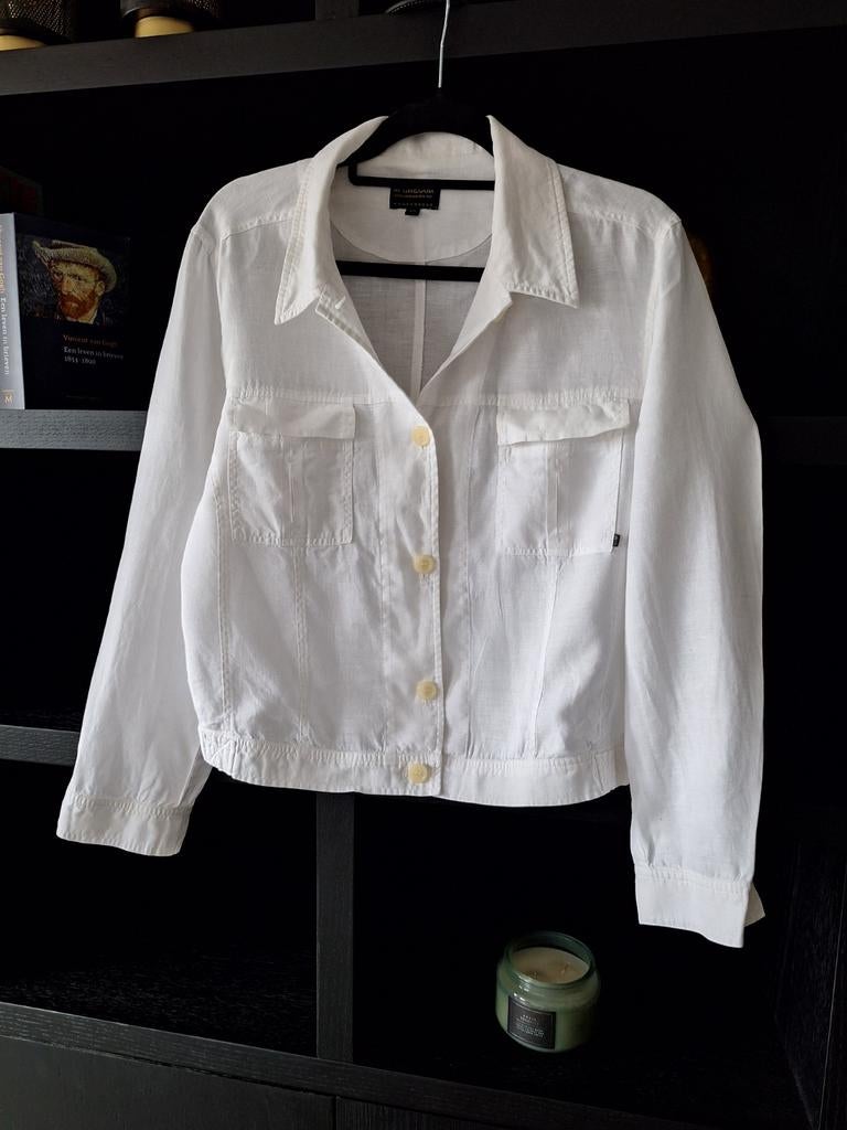 Mc Gregor linnen jasje maat 38 40, Kleding | Dames, Maat 38/40 (M), McGregor, Wit, Ophalen of Verzenden
