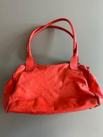 Fred de la Bretoniere rode leren schoudertas, Sieraden, Tassen en Uiterlijk, Tassen | Damestassen, Ophalen of Verzenden, Gebruikt