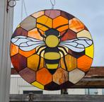 Grote Tiffany glas in lood hanger "Bij", Ophalen of Verzenden