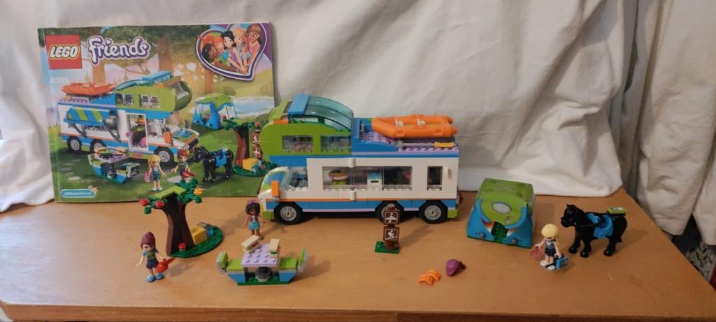 Lego Friends camper 41339 met paard en accessoires, Ophalen of Verzenden