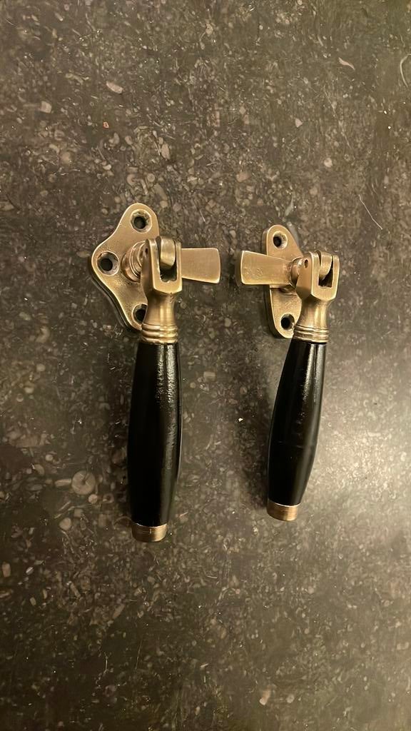 2x Raamboom Antiek TONmodel Jaren ‘20 - ‘30 Bakeliet Messing, Ophalen of Verzenden