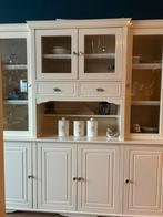 Handgemaakte set: buffetkast, TV-kast, salontafel en lamp, Ophalen, Gebruikt, 100 tot 150 cm, Met lade(s)