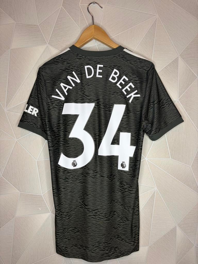Manchester United Uit 2020/2021 Van De Beek, Maat S, Ophalen of Verzenden, Zo goed als nieuw, Shirt