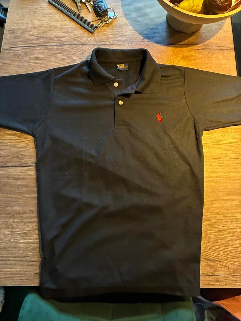 Zwarte kinder polo maat M van Ralph Lauren, Ophalen of Verzenden, Gebruikt, Jongen of Meisje