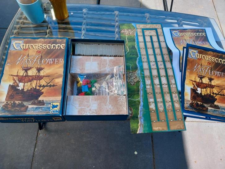 Carcassonne Mayflower Bordspel, Hobby en Vrije tijd, Gezelschapsspellen | Bordspellen, Gebruikt, Drie of vier spelers, Ophalen of Verzenden