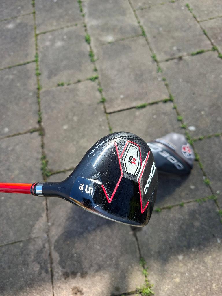 Wilson D300 Houten 5 - 18 graden met headcover, Ophalen of Verzenden, Gebruikt, Club, Overige merken