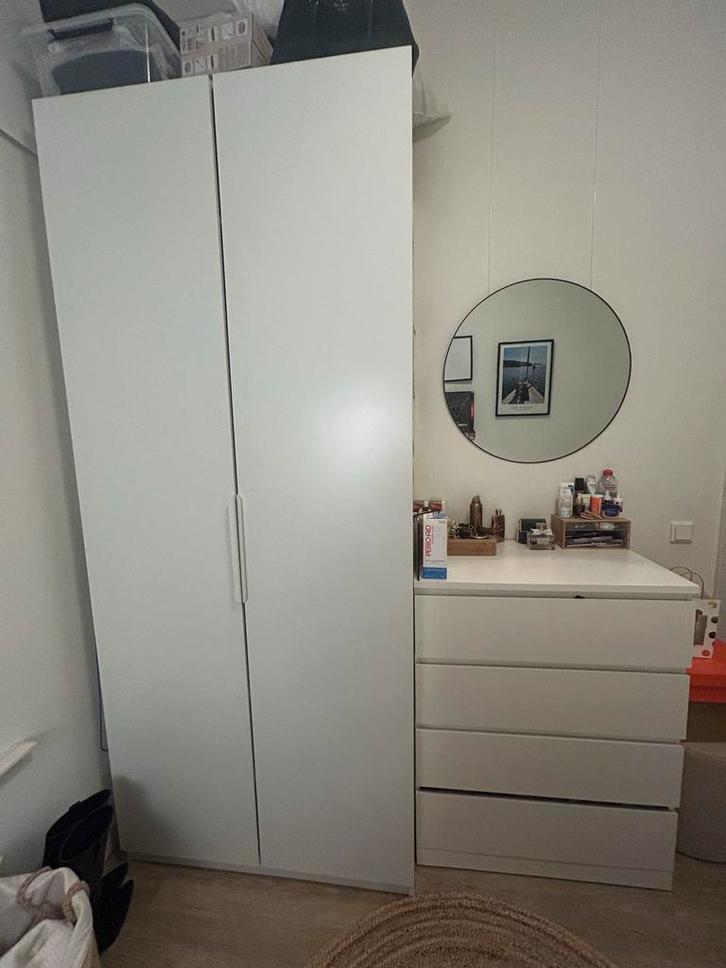 Ikea PAX kast + MALM ladekast - Complete set!, Huis en Inrichting, Kasten | Kledingkasten, Gebruikt, 200 cm of meer, 100 tot 150 cm