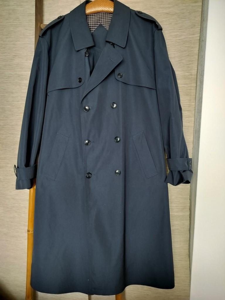 Vintage Jas/Trenchcoat. Unisex, Kleding | Dames, Jassen | Zomer, Ophalen of Verzenden, Zo goed als nieuw, Blauw