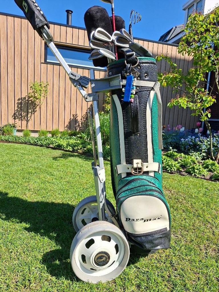 Golftas met clubs, Sport en Fitness, Golf, Ophalen, Gebruikt, Tas