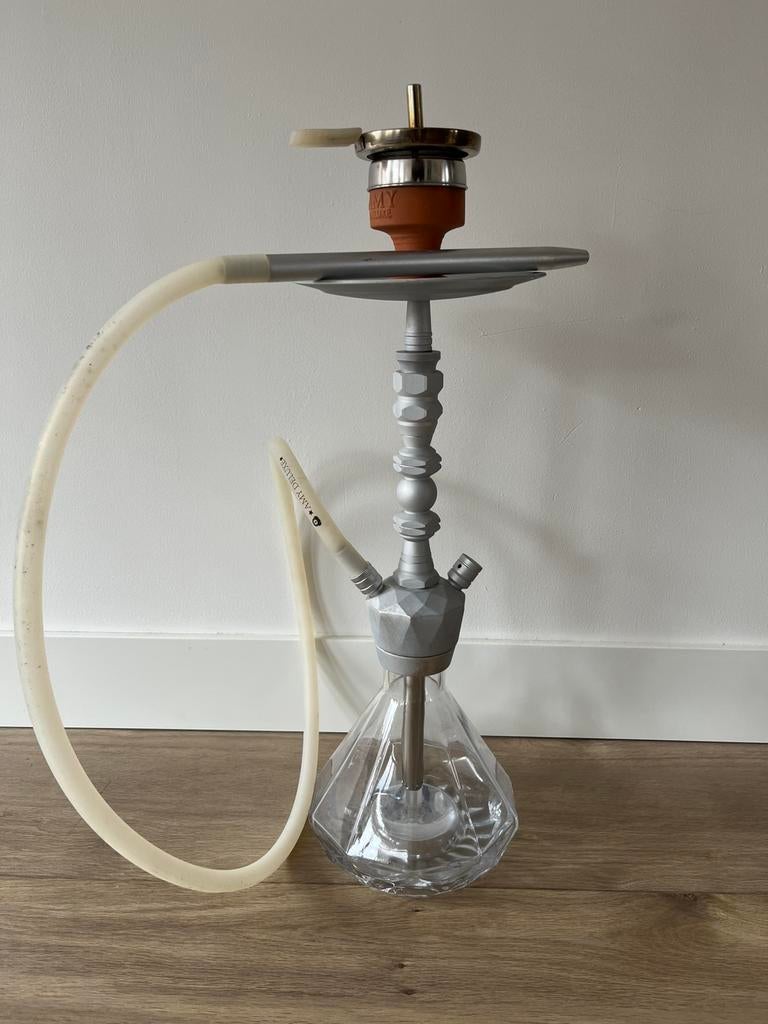AMY Deluxe Hookah / Shisha + Coal Heater, Ophalen, Zo goed als nieuw, (Water)pijp